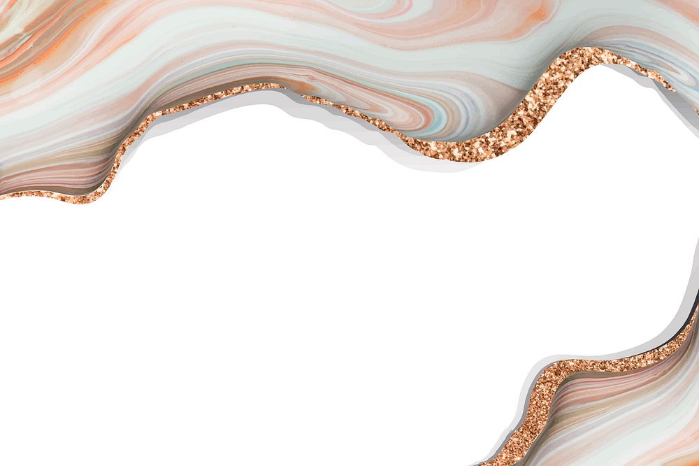 Aesthetic marble texture border background, luxury design vector