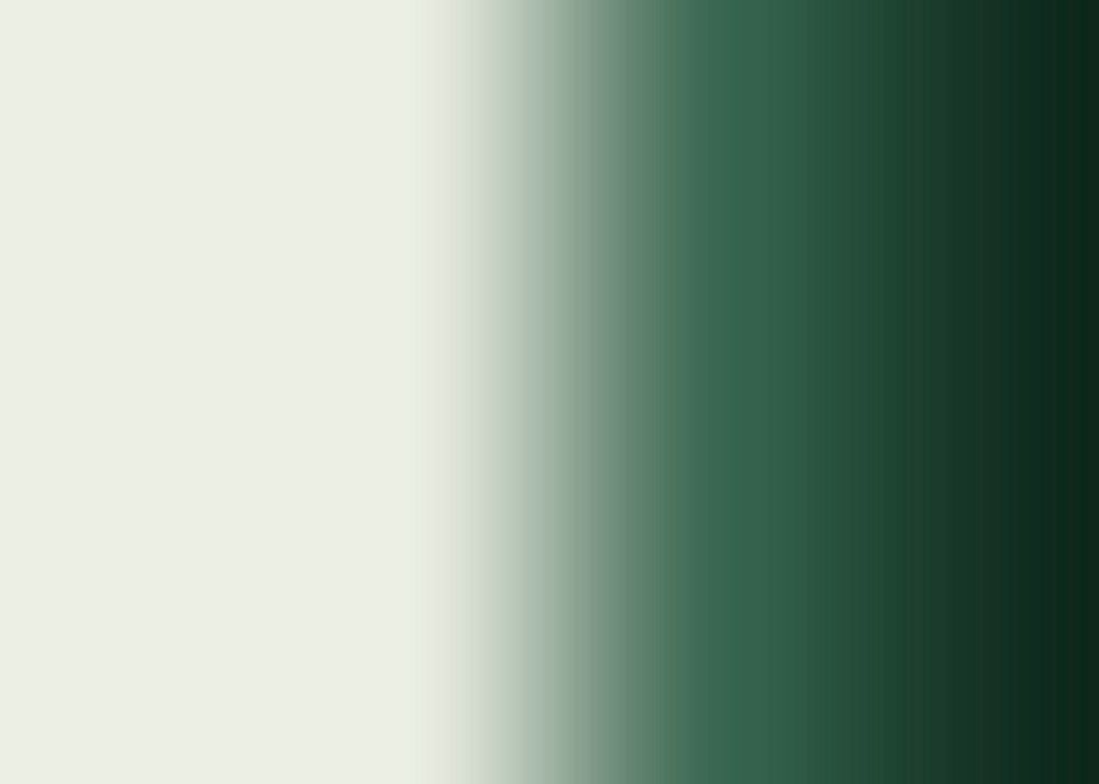 Green gradient background, simple design