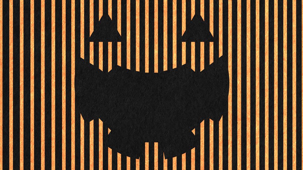Halloween desktop wallpaper, black design