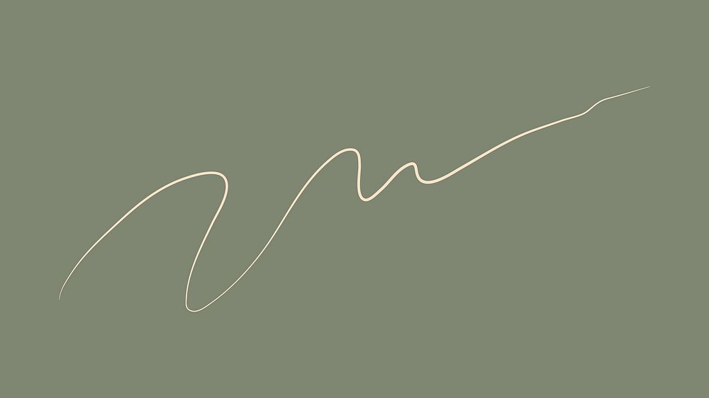 Beige minimal line, aesthetic scribble vector