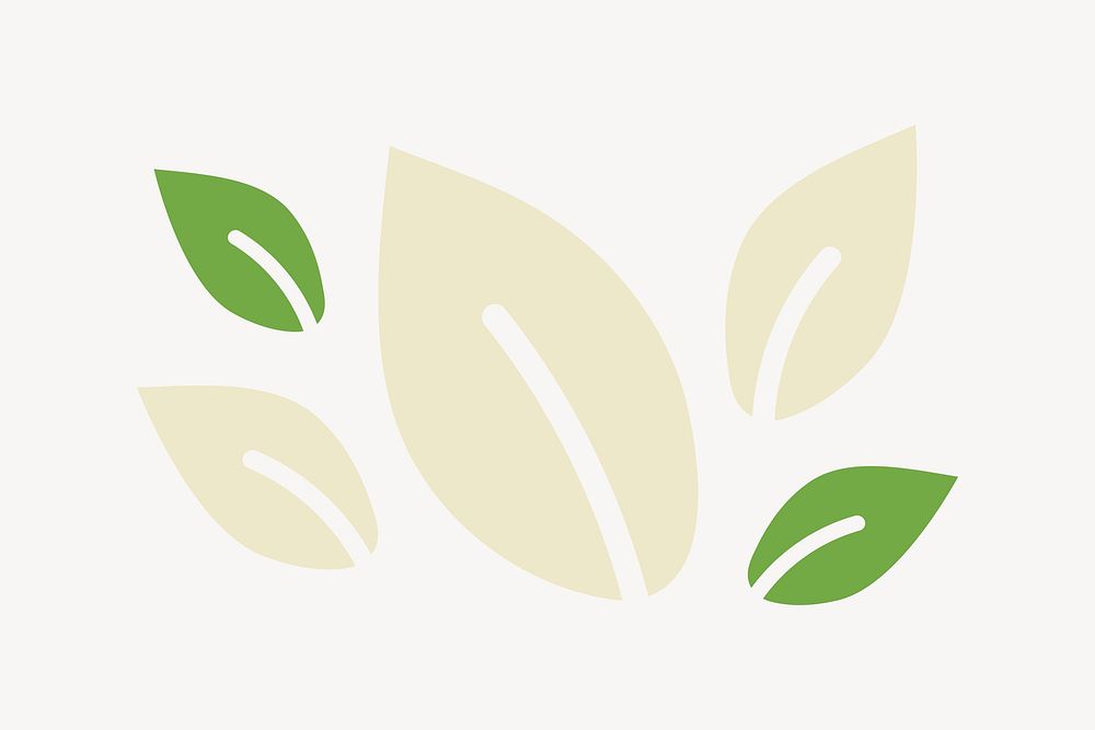 Leaf icon design element vector
