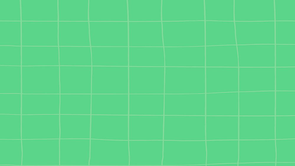 Green grid patterned desktop wallpaper, cute background