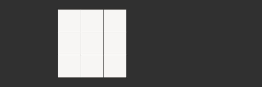 Grid off-white square frame, black design vector