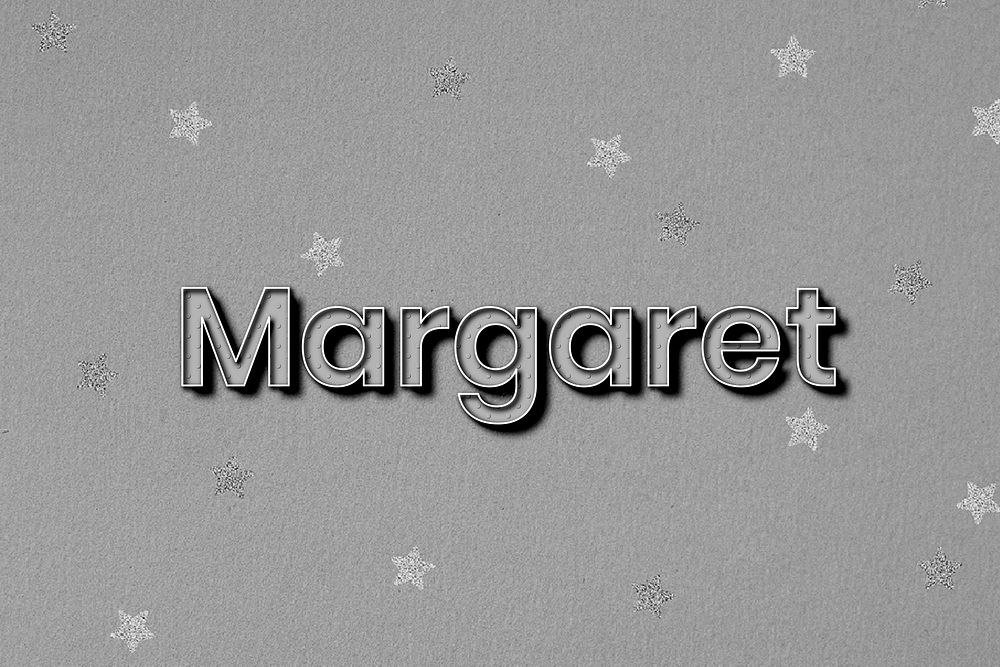 Margaret name polka dot lettering font typography