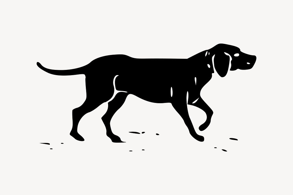 Dog collage element vector. Free public domain CC0 image.