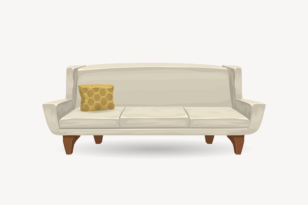 Sofa clip  art. Free public domain CC0 image.  isolated design