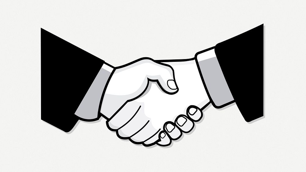Handshake clipart psd. Free public domain CC0 image.