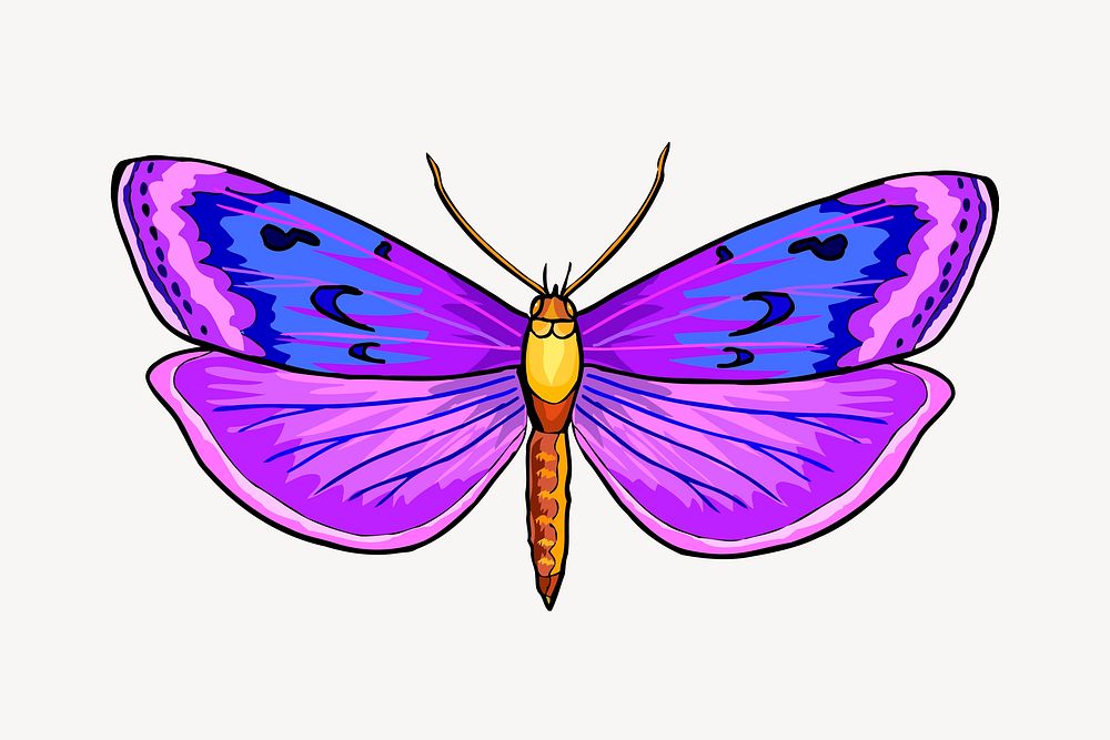 Aesthetic butterfly clip  art. Free public domain CC0 image.