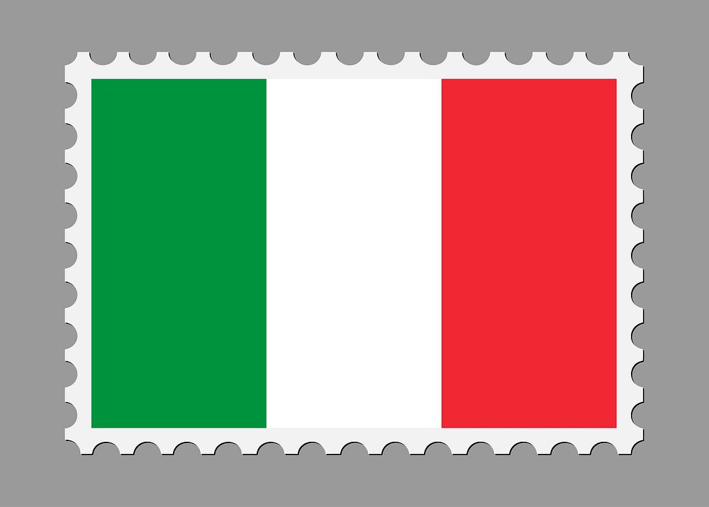 Italy stamp illustration psd. Free public domain CC0 image.