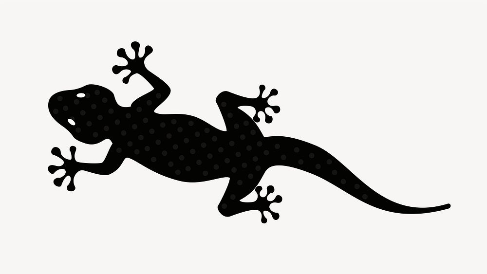 Gecko illustration vector. Free public domain CC0 image.