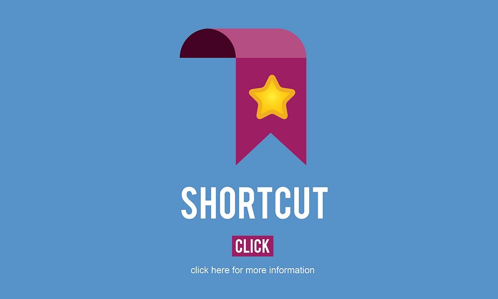 Shortcut Internet Guide Direction Process Concept