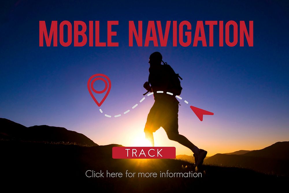 Mobile Navigation Direction Digital Gadget Internet Concept