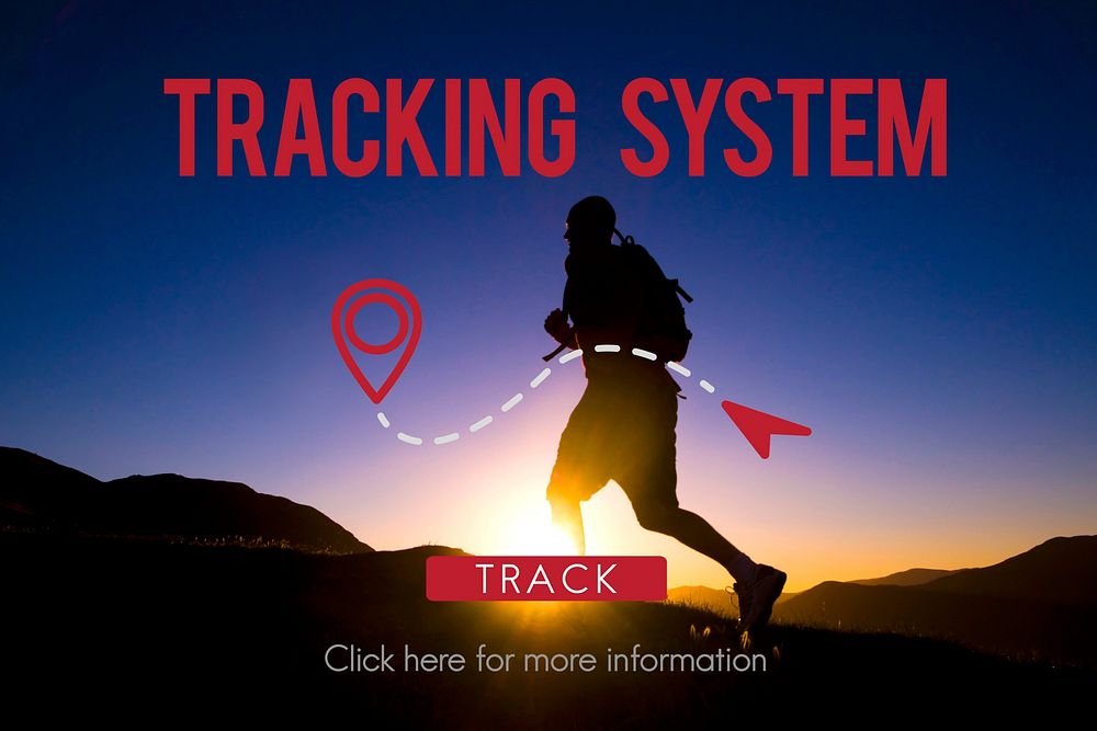 Tracking System Eletronic Fitness Gadget Workout Concept