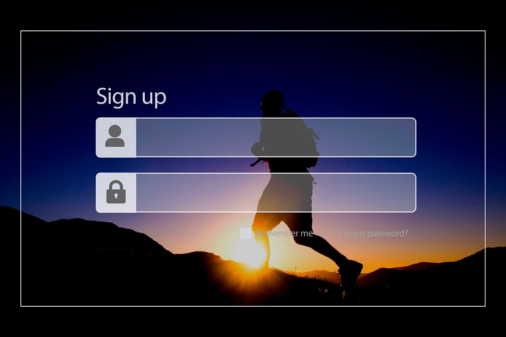 Sign Up Registration Password Privacy Security Concept
