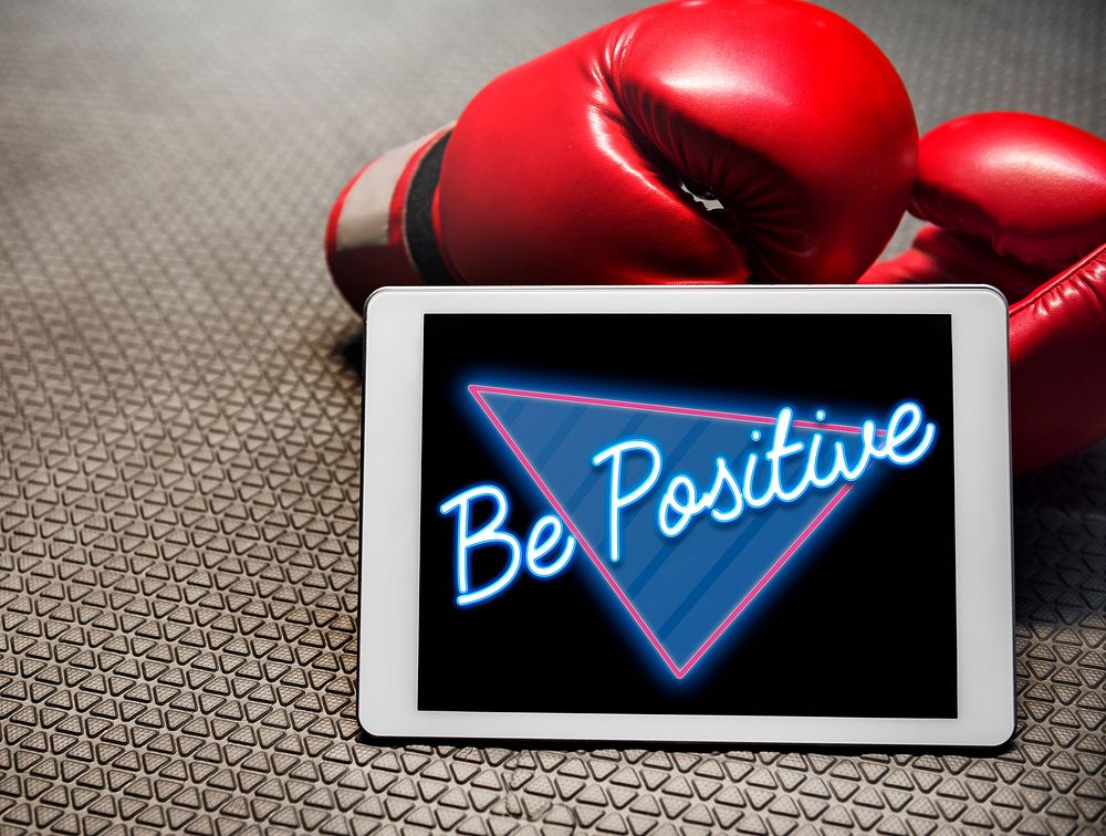 Be Positive Optimistic Attitude Word