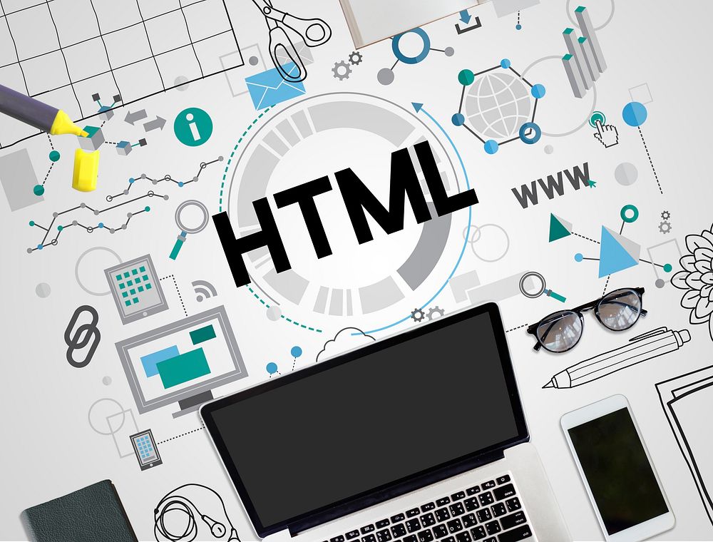 HTML Communication Interconnection Internet Networking Concept