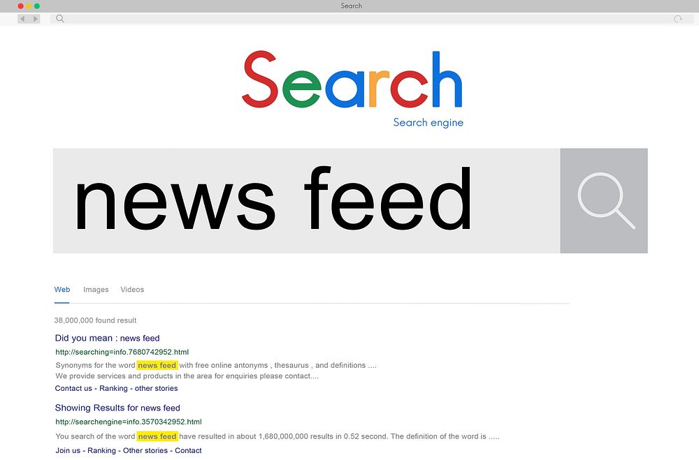 News Feed Information Announcement List News Concept