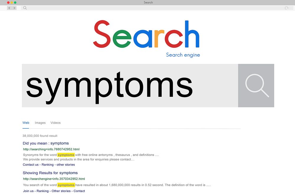 Symptoms Disease Illness Indication Sickness Diagnosis Concept