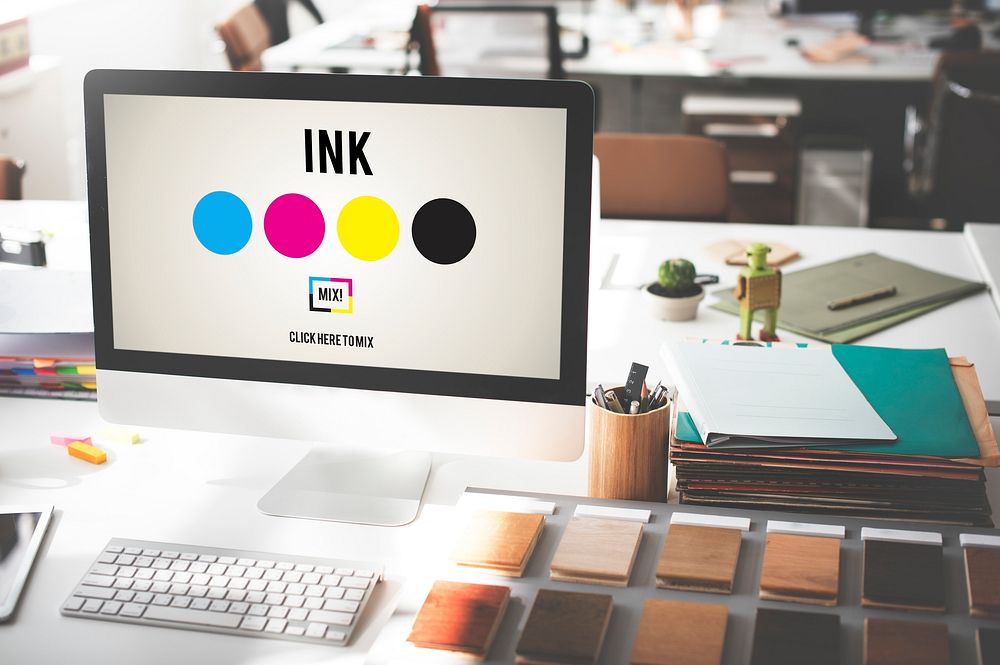 CMYK Ink Design Graphics Creativity Concept