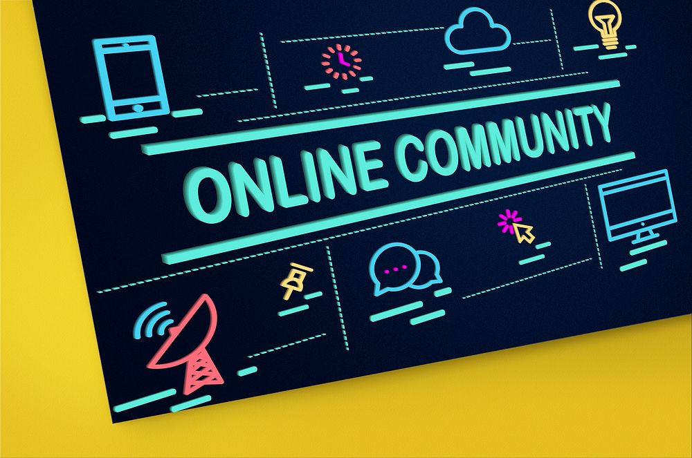 Online Community Connection Sharing Social Concept