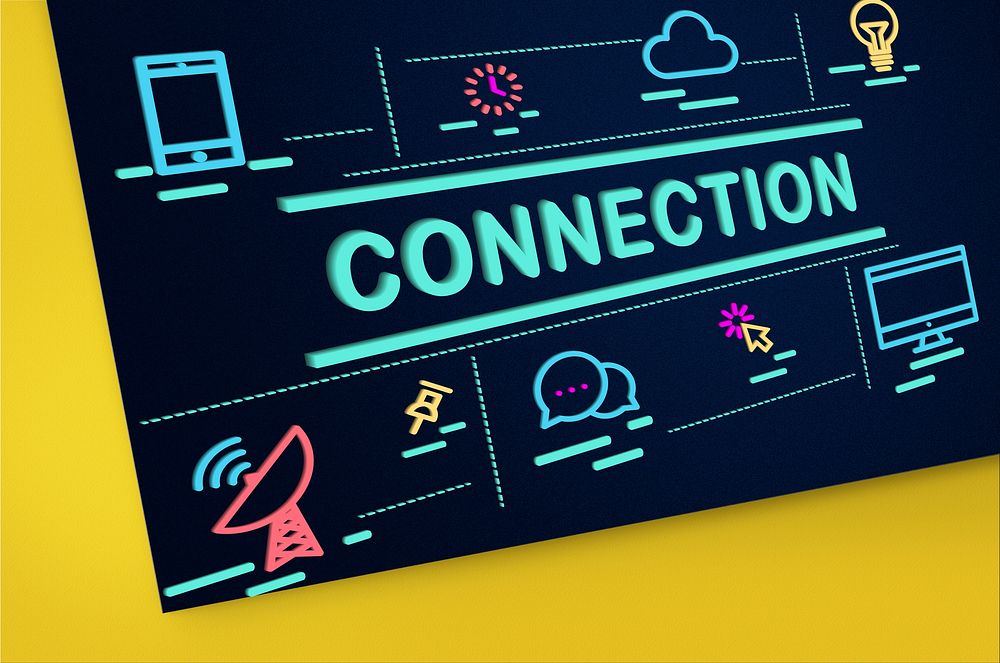 Connection Bond Networking Social Media Link Concept