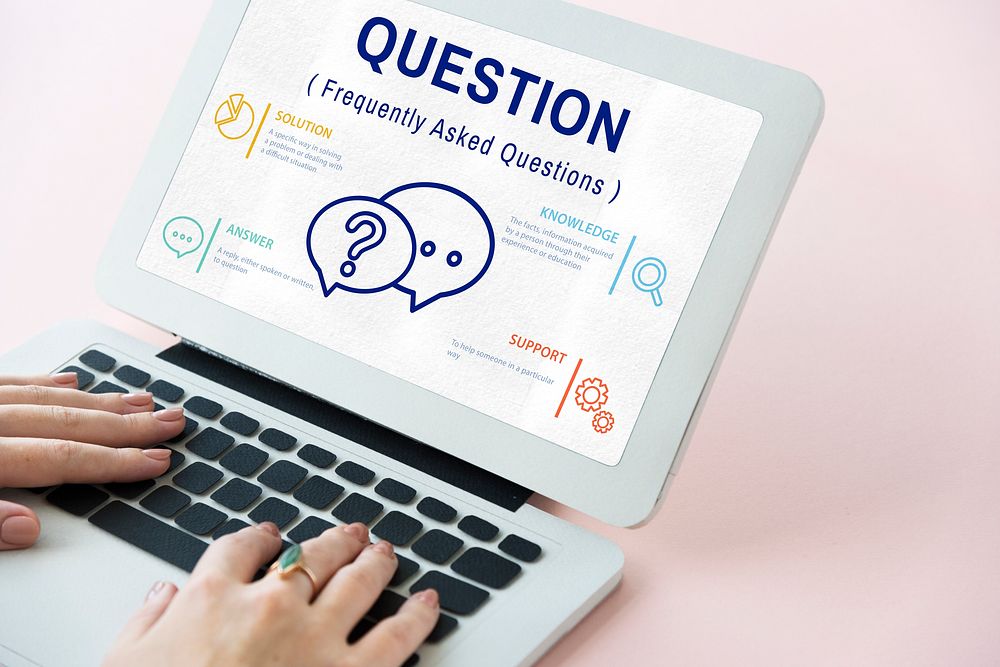 FAQs Customer Service Icon Concept