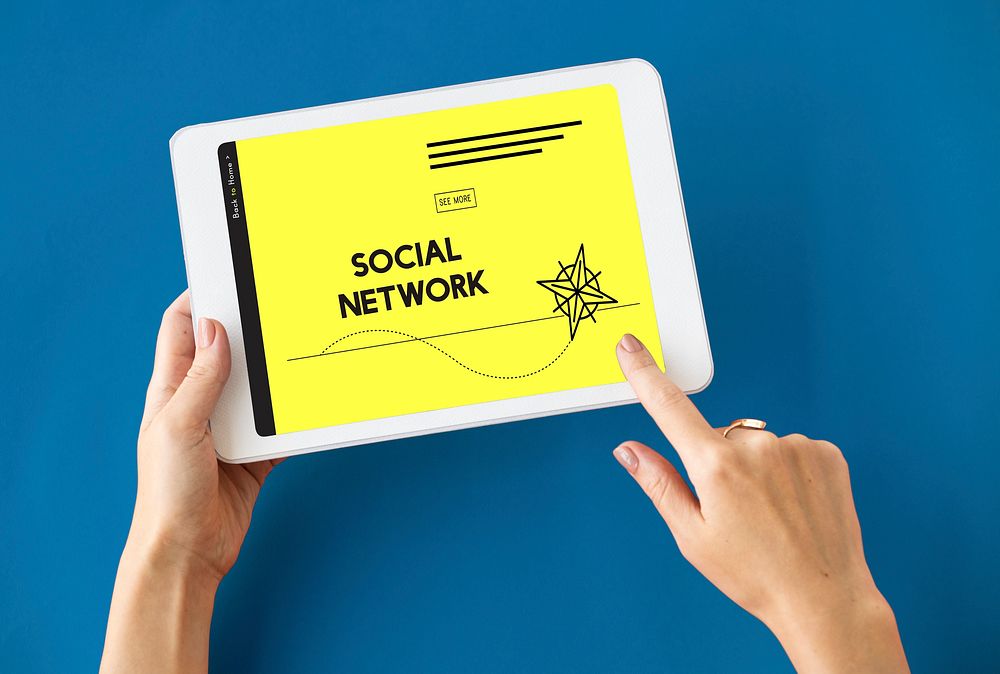 Technology Innovation Social Media Network Graphic