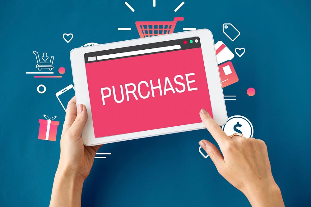 Online Purchase Payment Commerce Concept