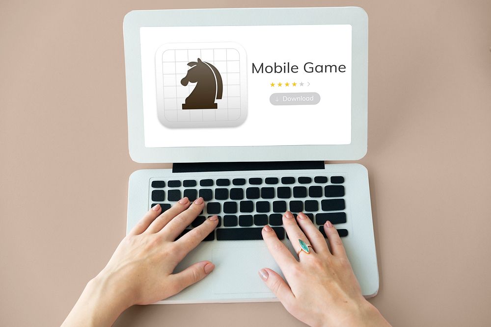 Digital device with game download on the website