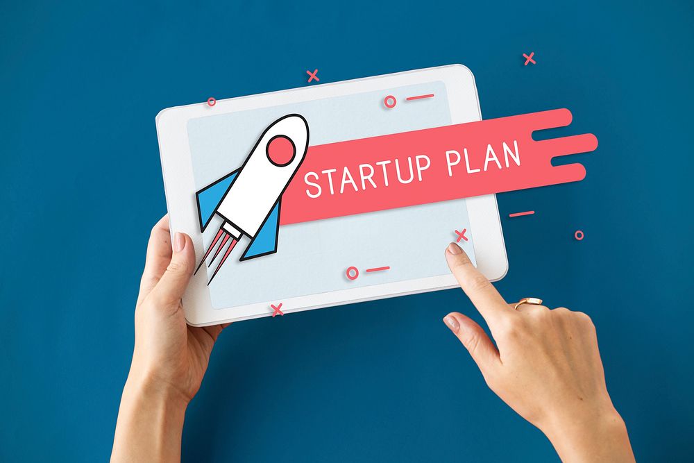 Start Up Business Venture Goals Rocket