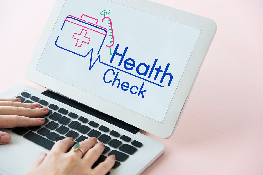 Health check graphic illustration