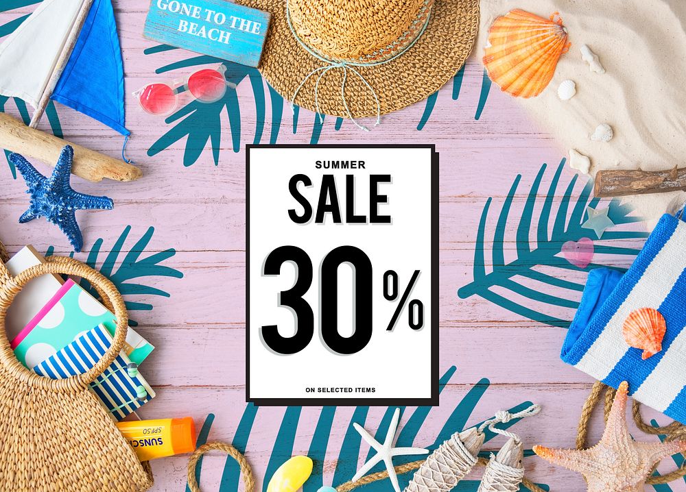 Summer Sale Promotion Discount Concept