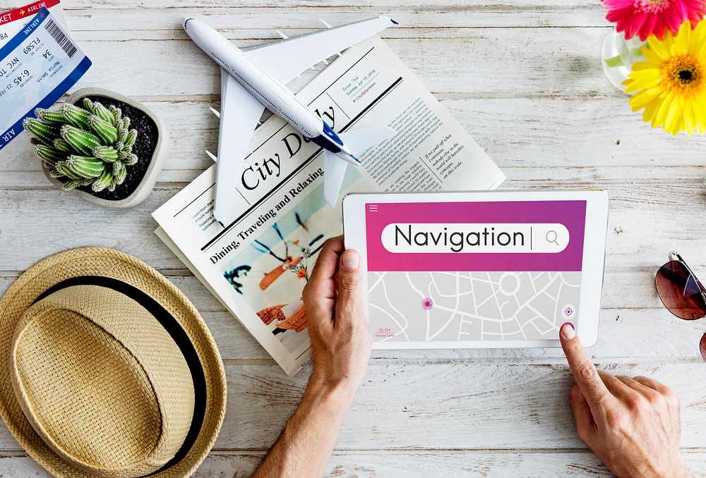 Navigation GPS Map Destination Concept