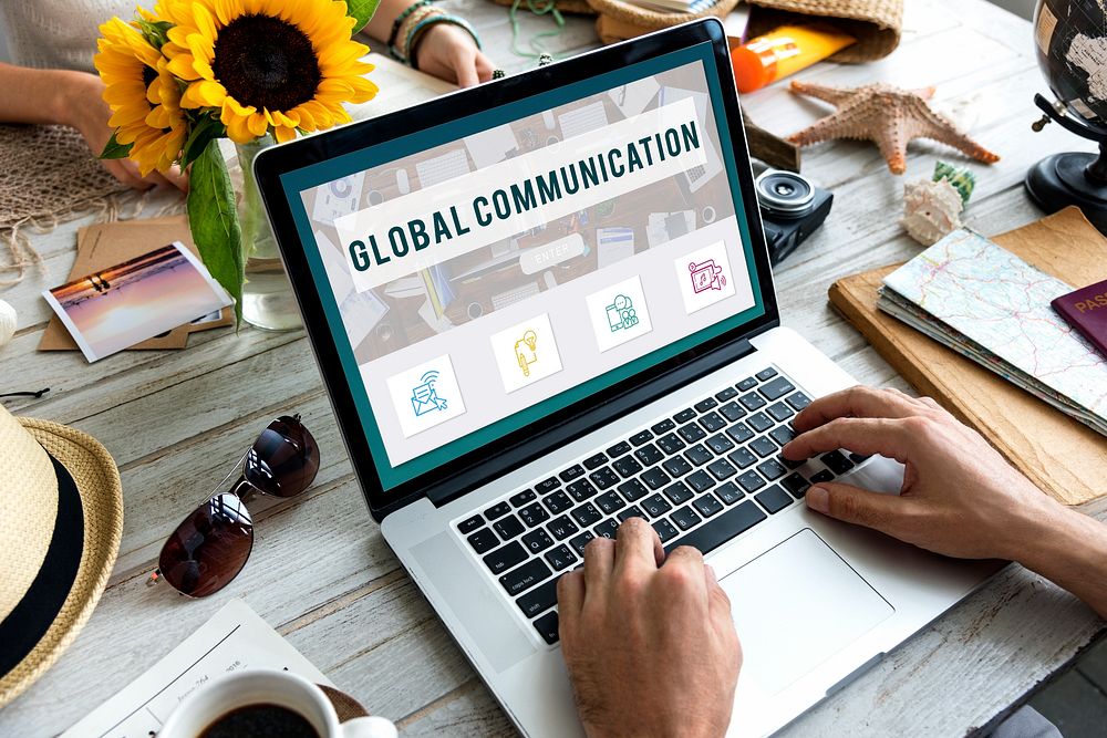 Global Communication Connection Technology Concept