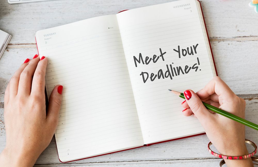 Meet Your Deadlines Appointment Events Concept