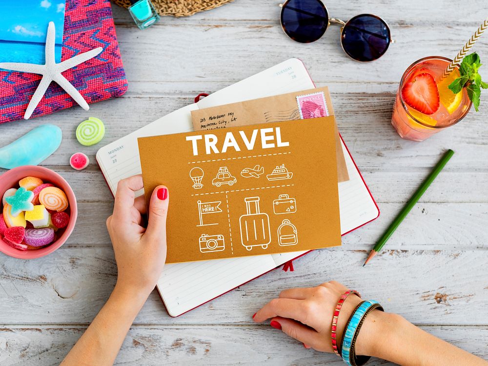 Travel Navigation Journey Vacation Trip Paper Concept