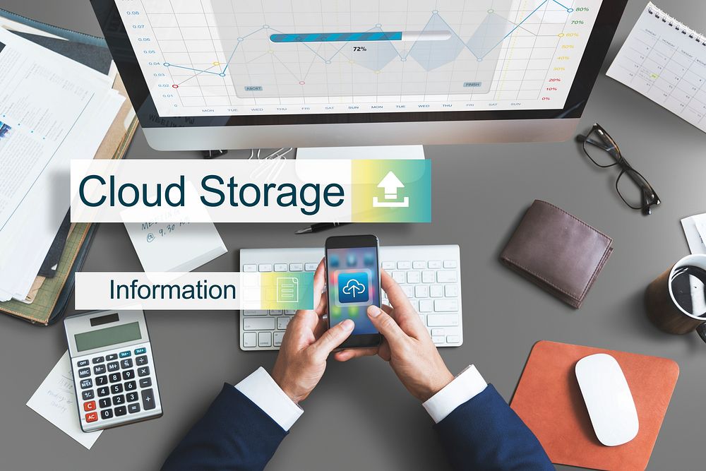 Cloud Storage Data Backup Transfer Concept