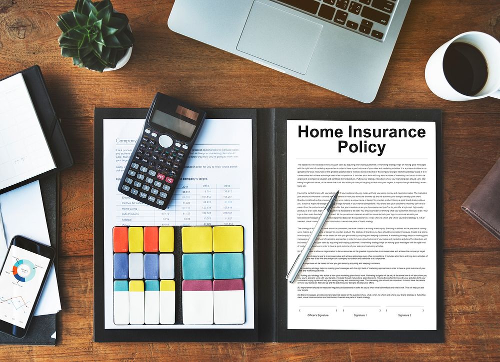 Home Insurance Policy Form Concept