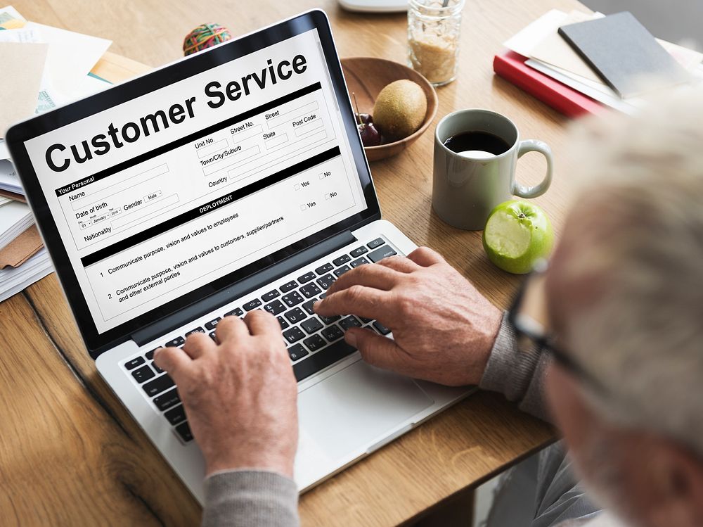 Customer Service Performance Data Application Form Concept