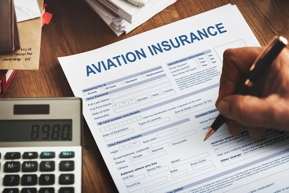 Aviation Insurance Transportation Accident Concept