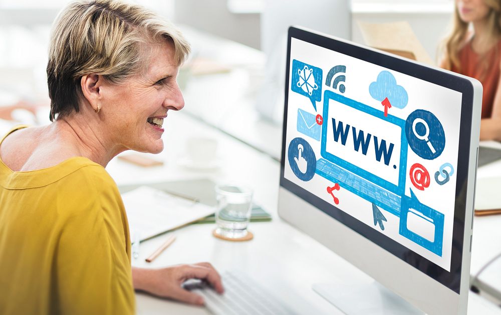 WWW Network Online Connection Technology Concept