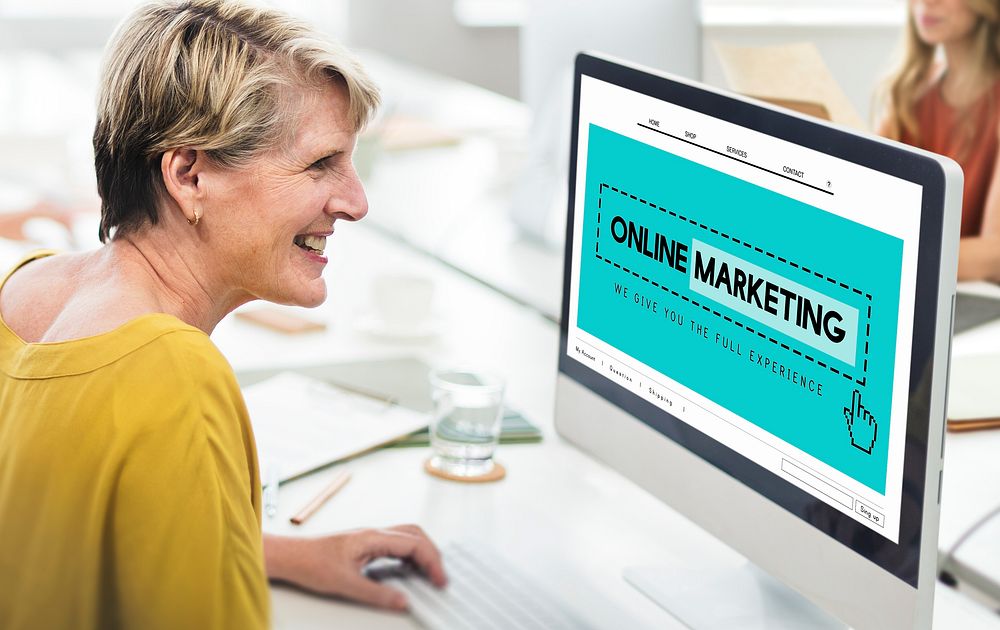 Online Marketing Homepage Website Digital Concept