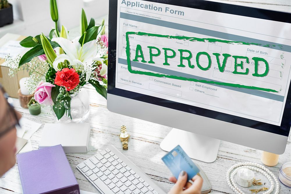 Approved Accepted Application Form Concept