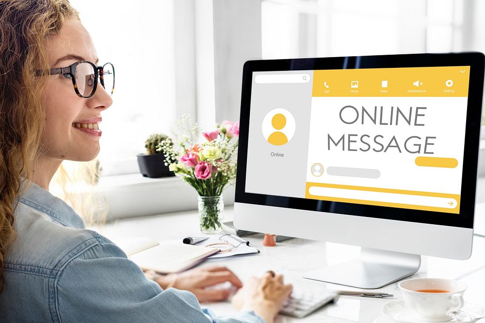 Message Live Chat Communication Concept