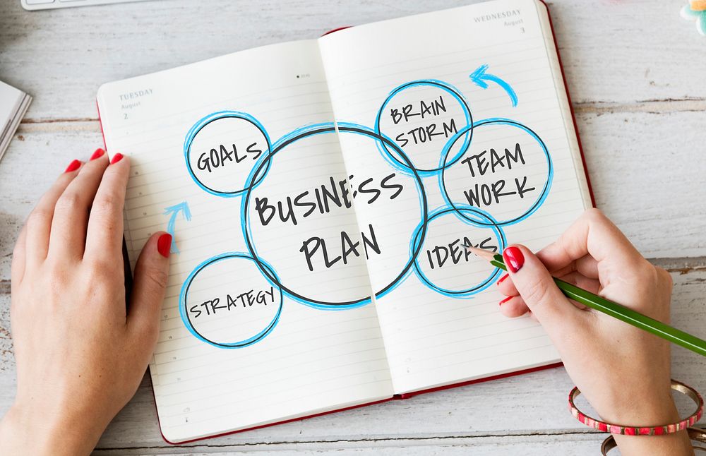 Merchandising Business Plan Strategy Bubbles