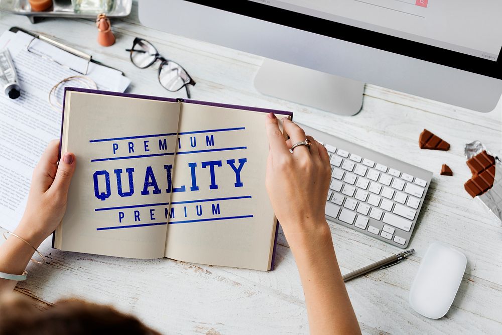 Premium Quality Standard Value Worth Graphic Concept