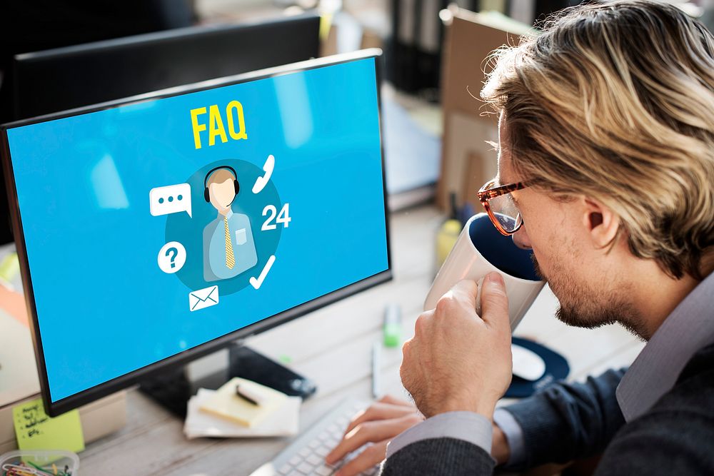 FAQ Enquiry Questions Guide Customer Support Concept