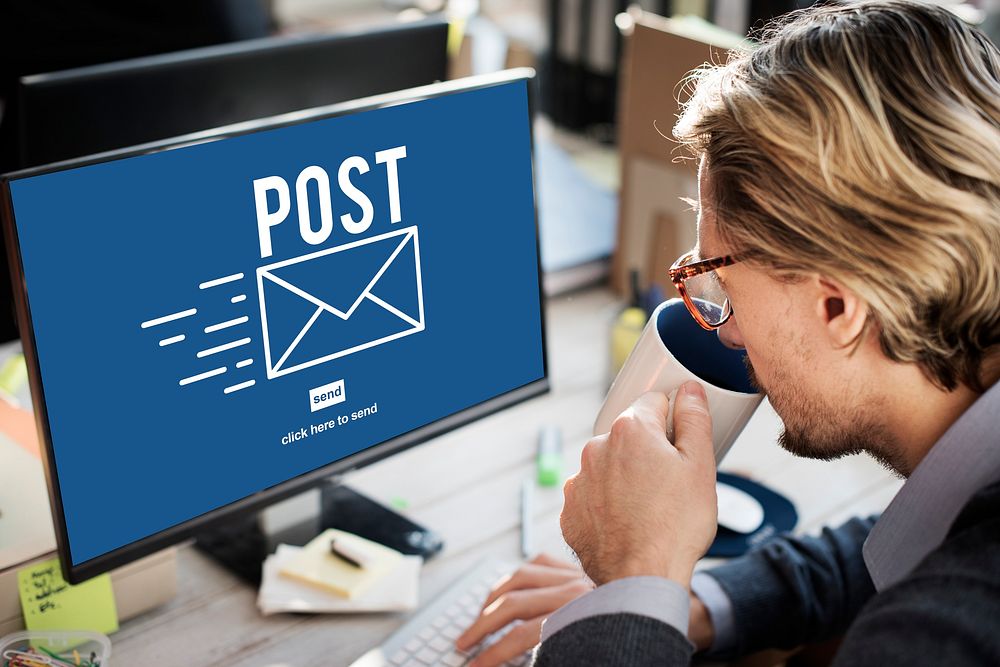 Post Mail Correspondence Online Message Communication Concept