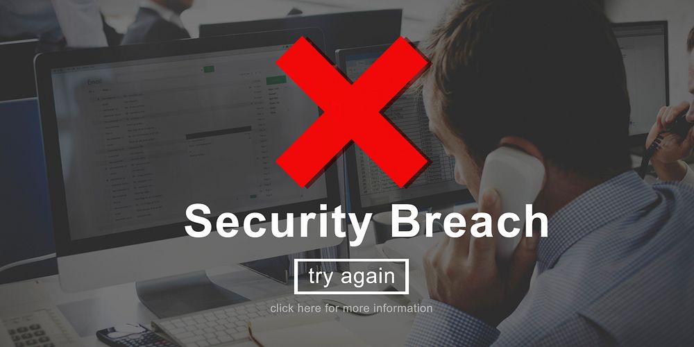 Security Breach Risk Dangerous Hacking Concept