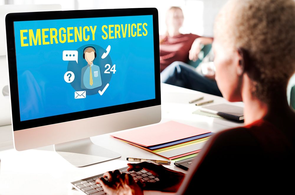 Emergency Services Urgency Helpline Care Service Concept